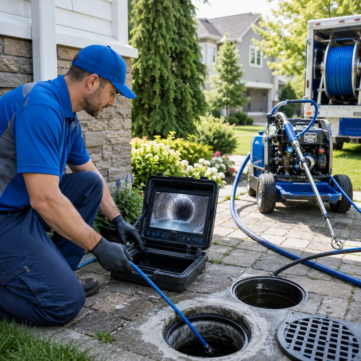 Outdoor drain cleaning professionals serving Tariffville, CT